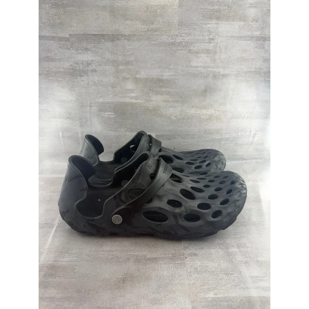 Merrell Hydro Moc Black Marbled Water Shoes Mens 9 Womens 10.5 Unisex Clogs